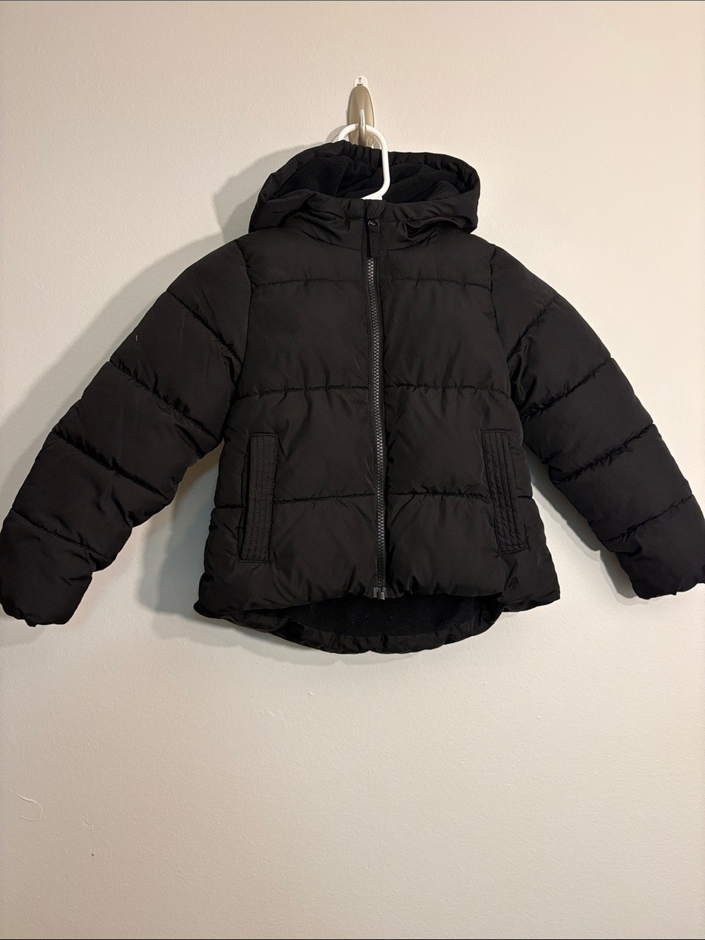 Swiss tech Kids Black Hooded Puffer Jacket